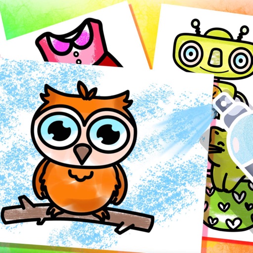 Toddler Coloring Page Glitter iOS App
