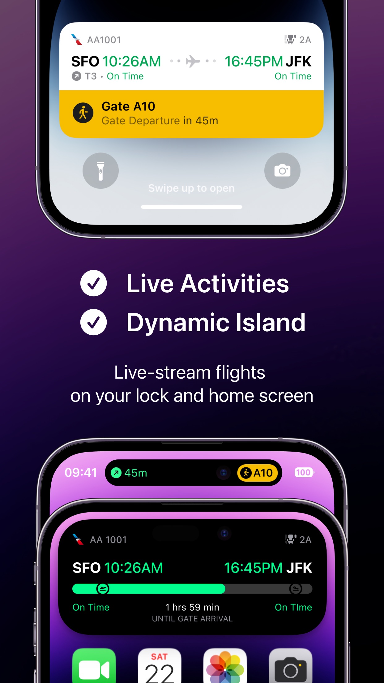 Screenshot do app Flighty – Live Flight Tracker