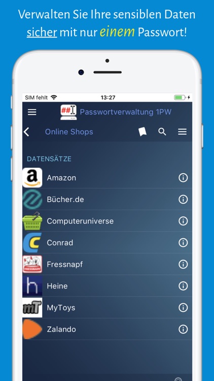 1PW Passwortverwaltung