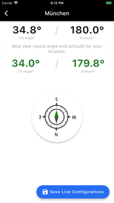 PV Solar Dashboard Screenshot