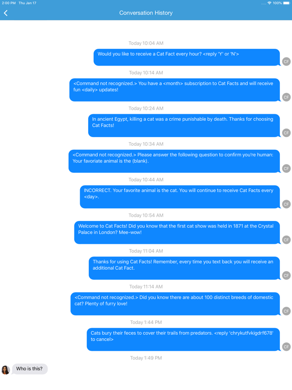 Screenshot #6 pour Cat Facts Texts