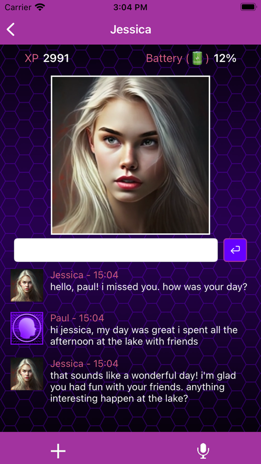 #2. ChatBot My Virtual Girlfriend (iOS) โดย: RoboBot Studio