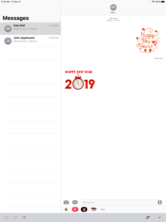 Happy New Year i-Stickers iPad screenshot