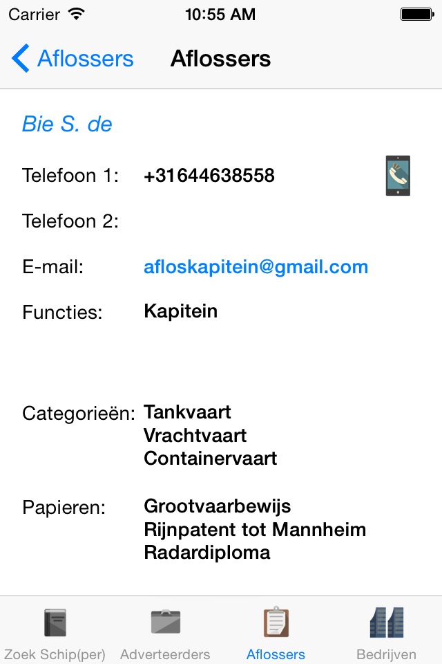 Scheepvaarttelefoongids screenshot 4