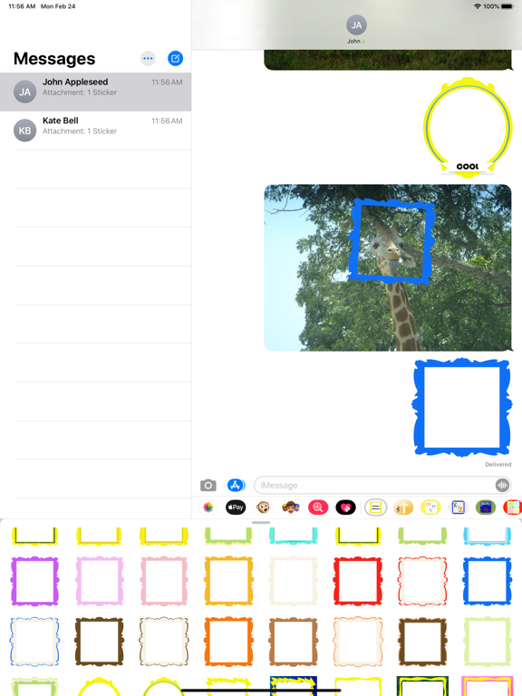 Screenshot #2 for frames stickers