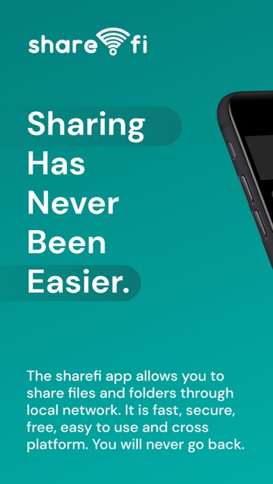 sharefi - Network File Sharing Screenshot