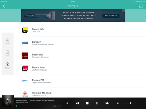 Screenshot #6 pour TuneIn Radio: musique, sport