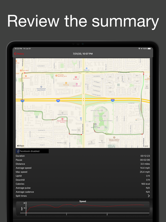 Fitmeter Bike - GPS Cycling screenshot 2