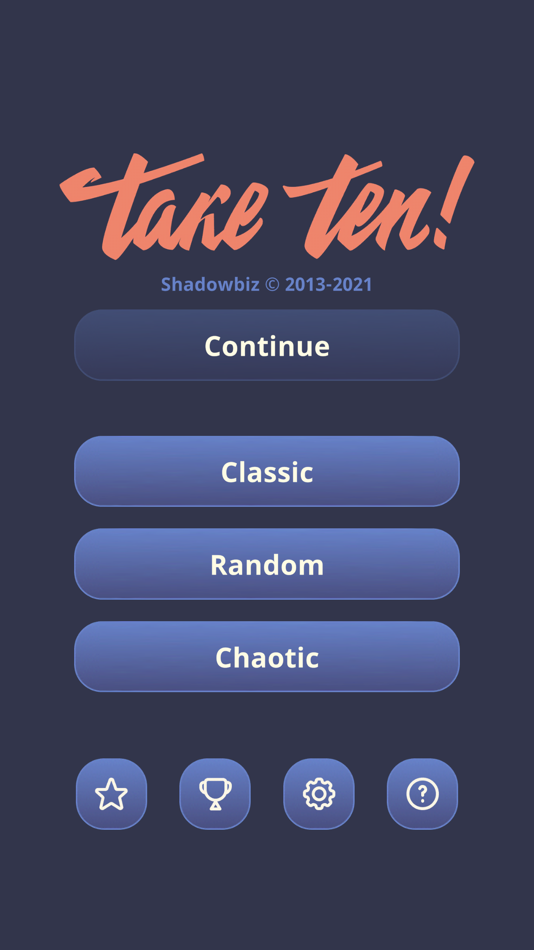 #1. Take Ten - Number puzzle game (iOS) 由: Alexander Udov