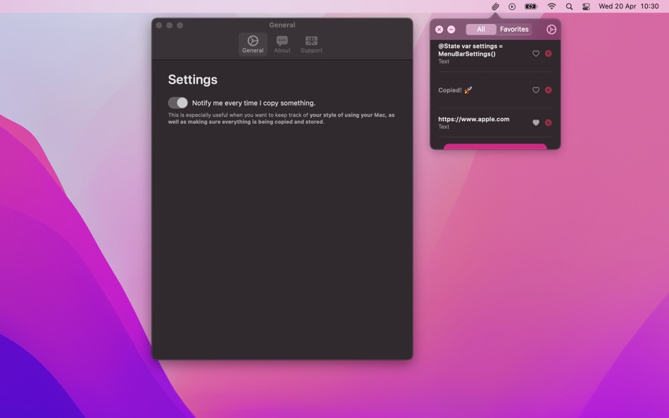 #2. Pastery - copy-paste history (macOS) 由: Marcos Morais