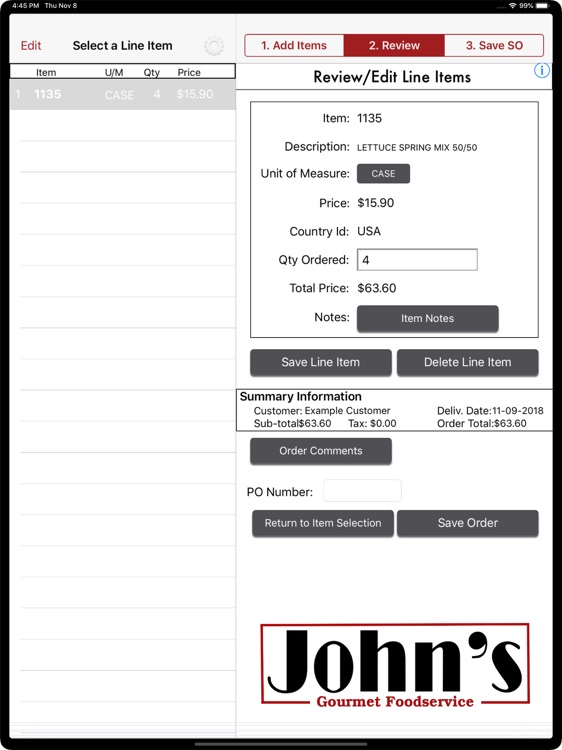 Johns Market Order Entry screenshot-3