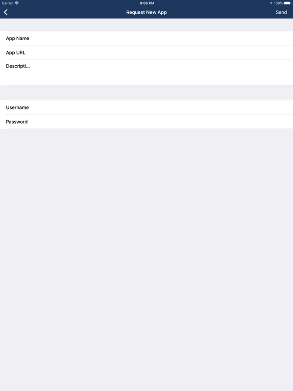 BeanLogin iPad screenshot 4 - Productivity app