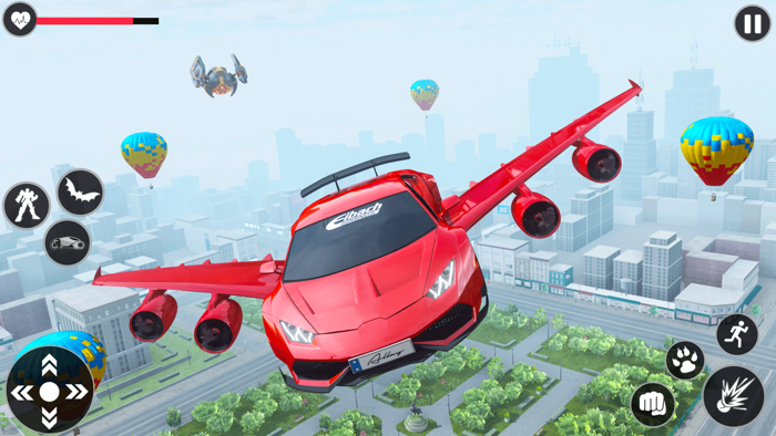 Police Flying Car Robot game