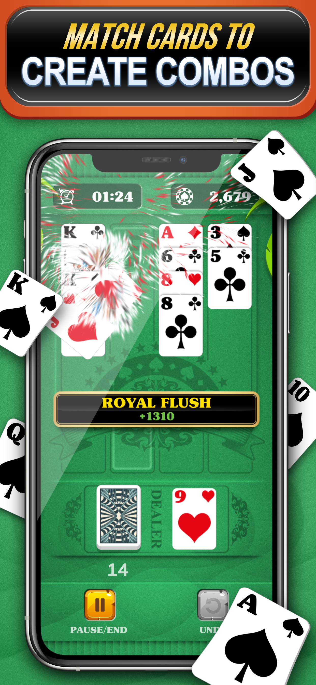5-Card Solitaire: Match Cards