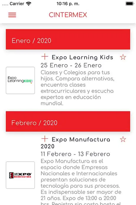 Eventos en Cintermex