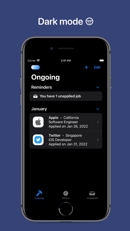 Log: Job Application Tracker screenshot-4