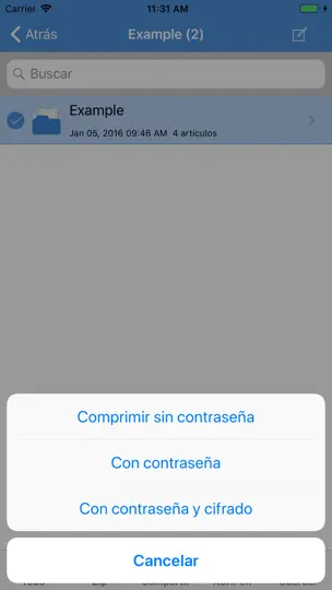 Captura de pantalla de IZip Pro - Zip Unzip Unrar en iPhone 4