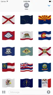 50 flags: state flag stickers iphone screenshot 2