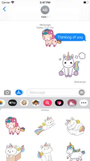 fantasy unicorn stickers iphone screenshot 1