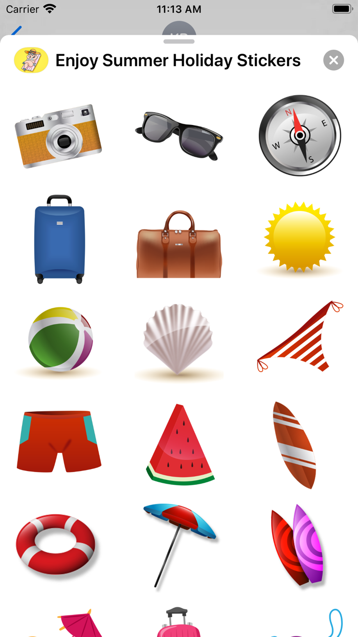 Enjoy Summer Holiday Stickers