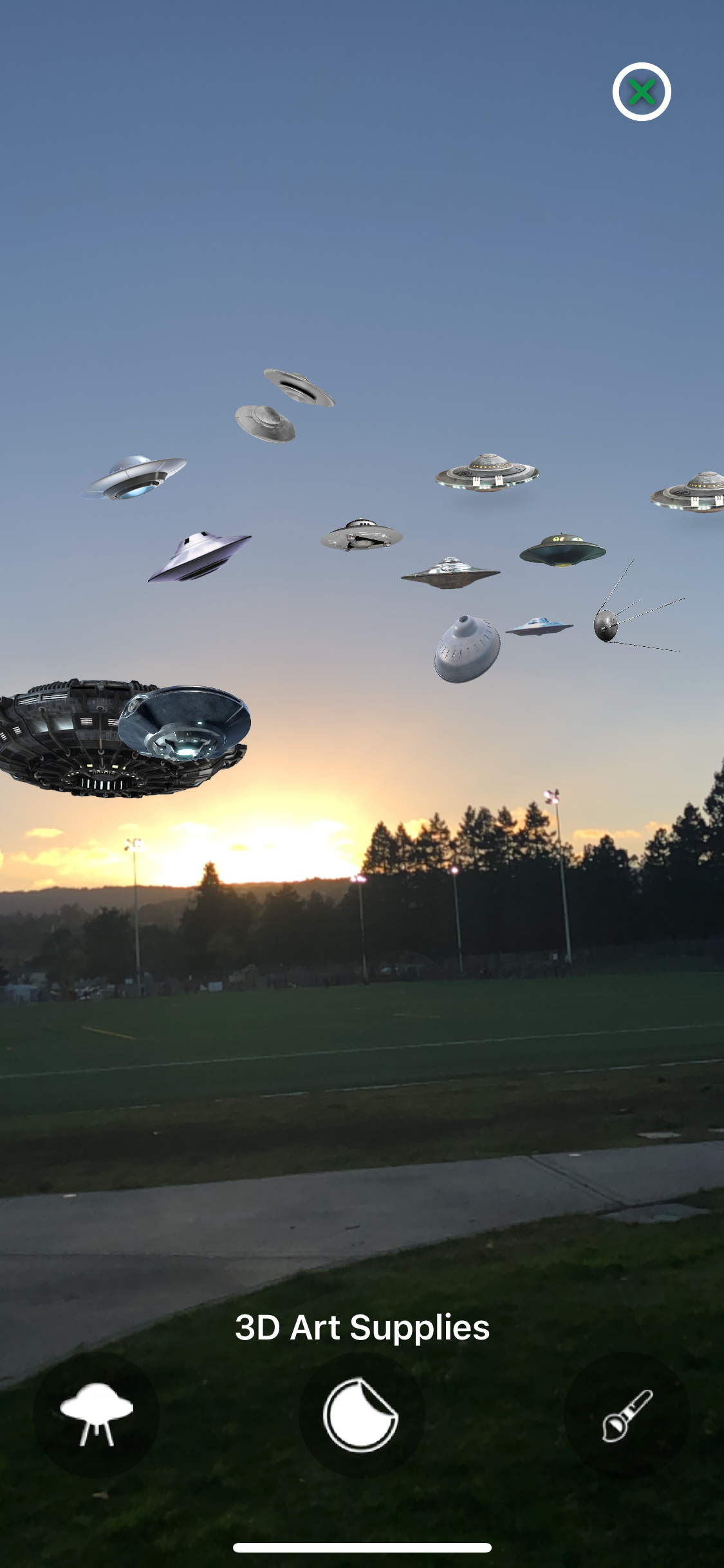 Augmented Reality UFO Stickers screenshot 8