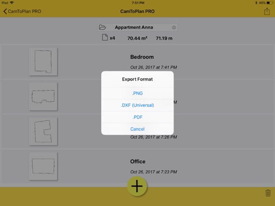 CamToPlan PRO iPad app afbeelding 3