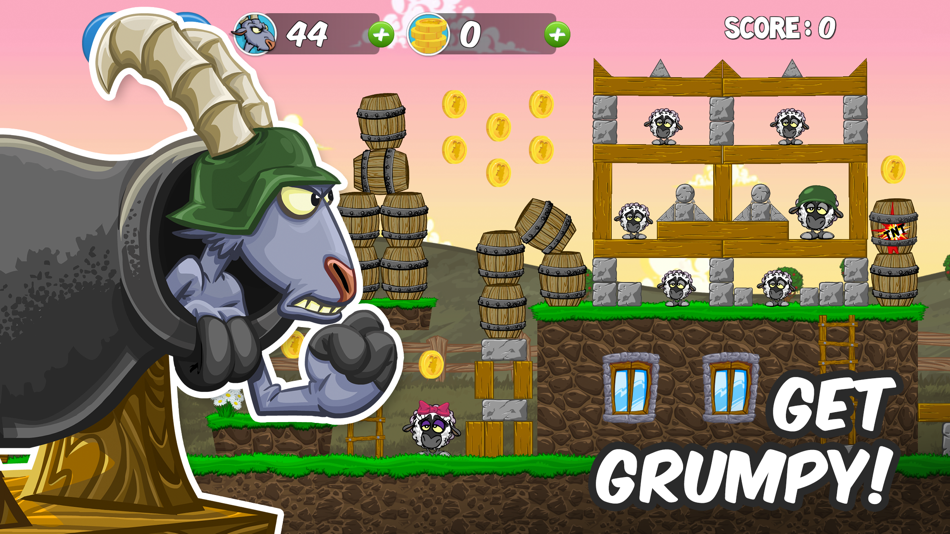 #4. Grumpy Goats (iOS) 由: Verge Games