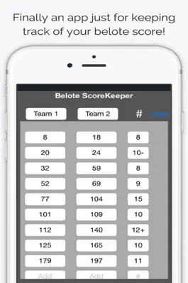 Game screenshot Belote ScoreKeeper apk