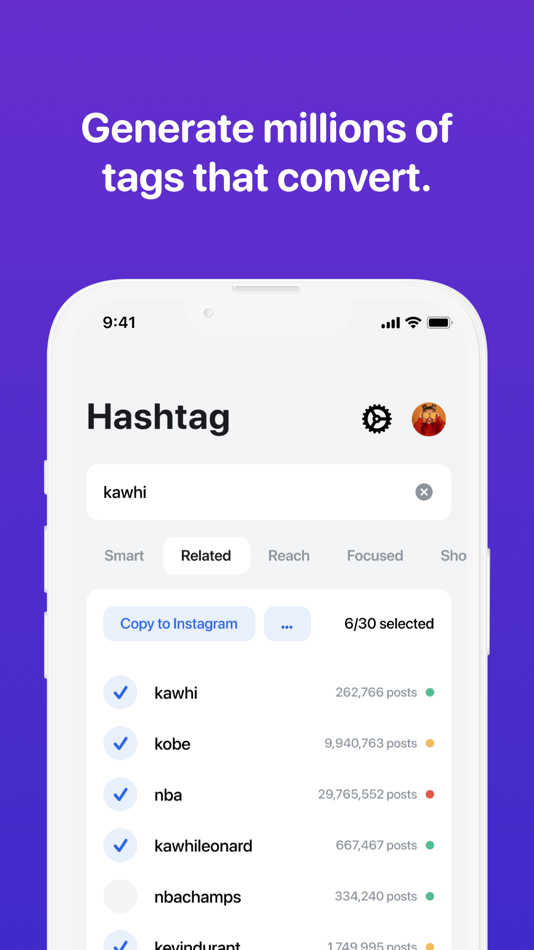 #2. Hashtag: AI Tag Generator (iOS) 由: Bench s.r.o.