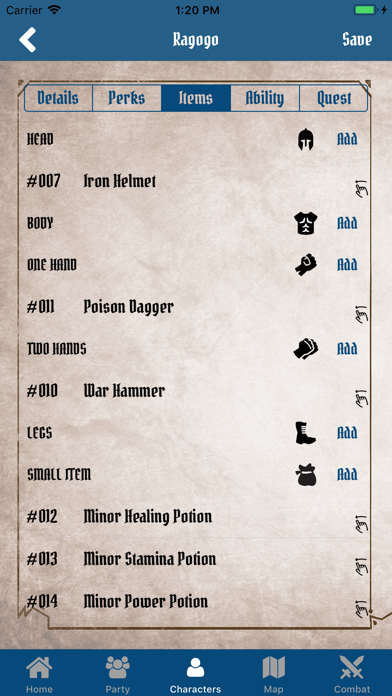 Gloomhaven Campaign Tracker Screenshot