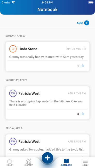 TENA SmartCare Family Care Screenshot