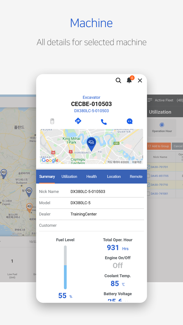 DEVELON Fleet Management