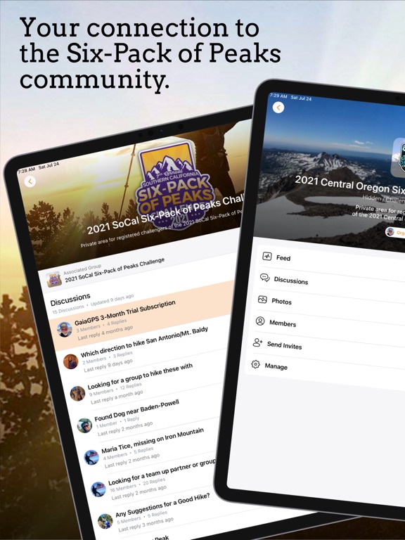 Social Hikers iPad screenshot 1 - Health & Fitness app