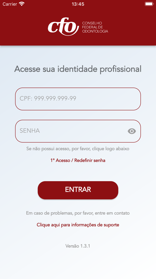 #1. CFO_ID (iOS) 由: BRASIL PRESENTE