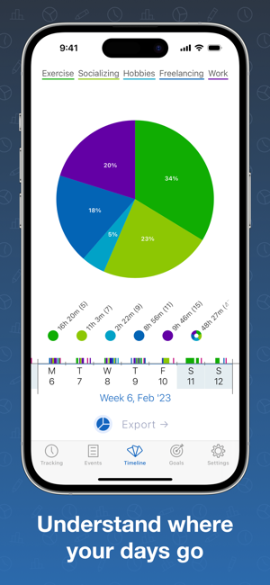 ‎Timelines Time Tracking Screenshot