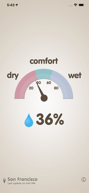 Hygrometer -Check the humidity on the App Store