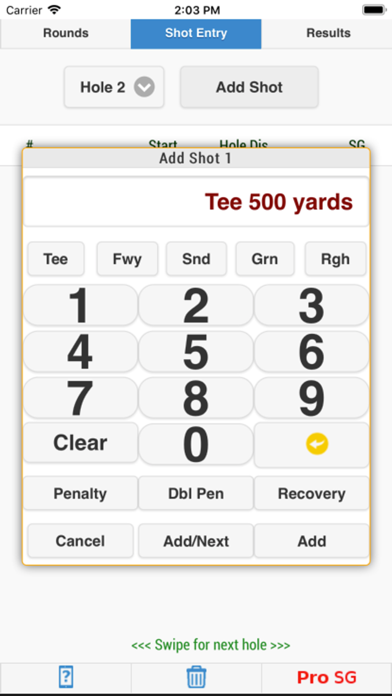 Golfmetrics Screenshot