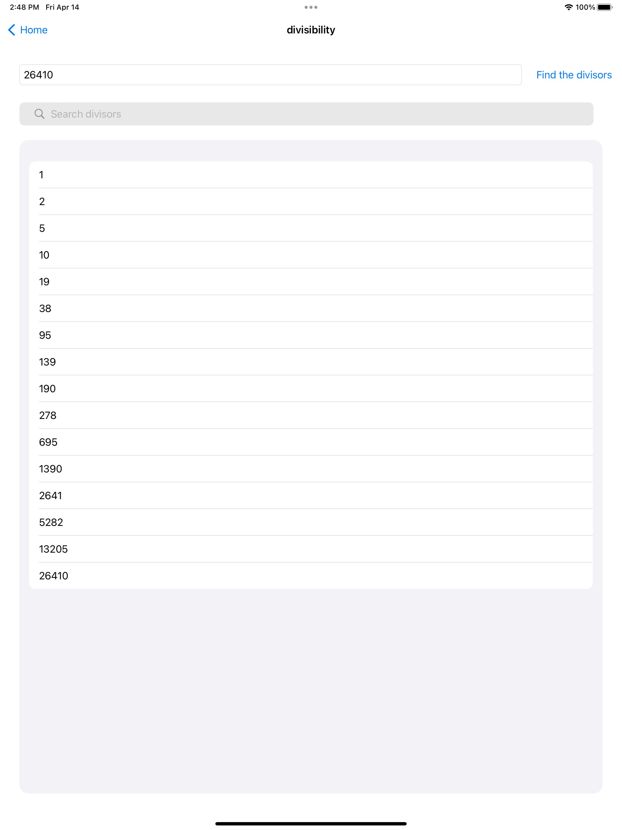 Divisors