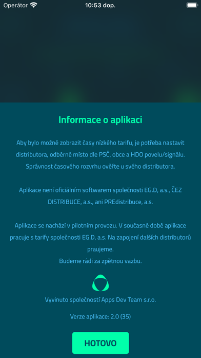 Nízký tarif HDO Screenshot