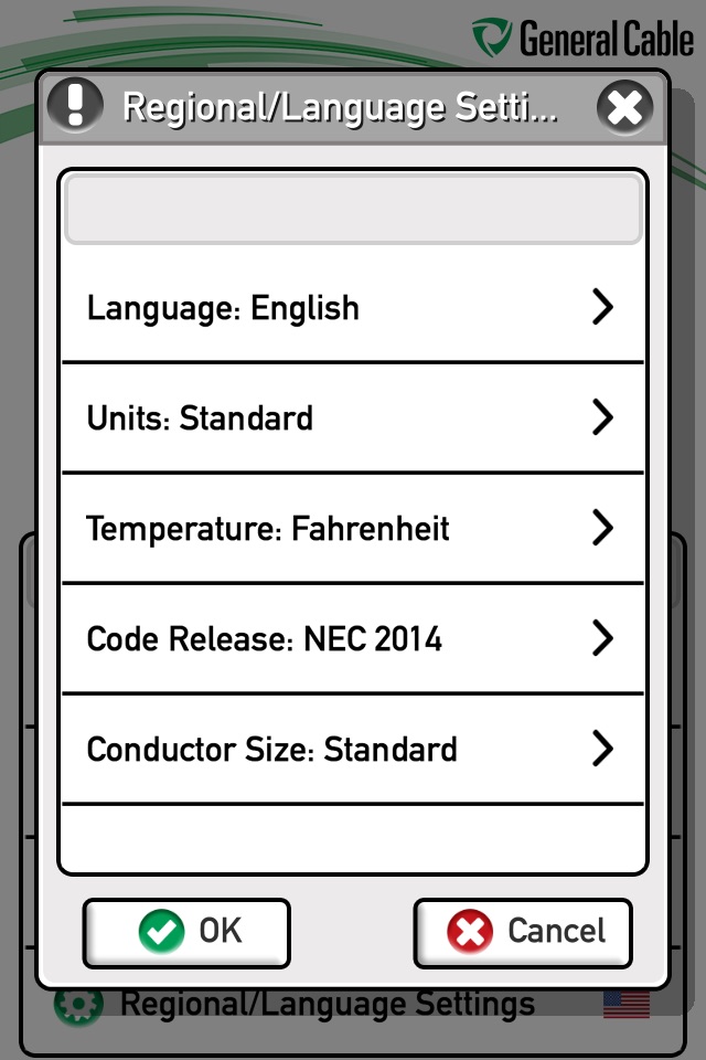 Prysmian Group Voltage Drop screenshot 2