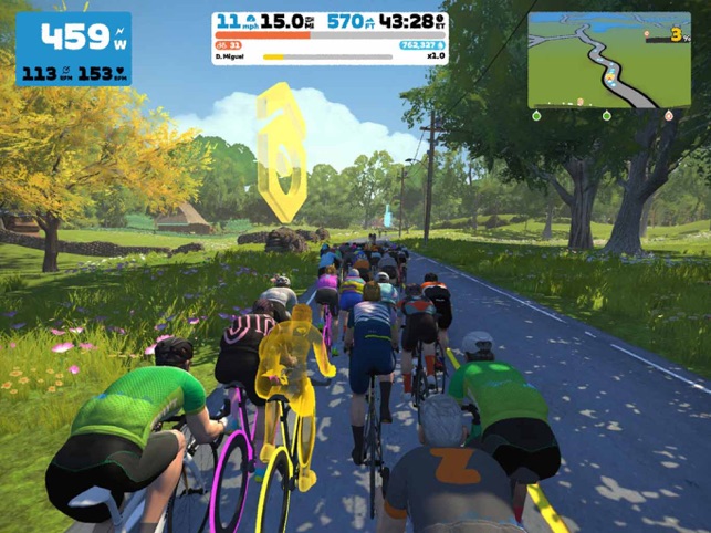 Apple watch zwift run top