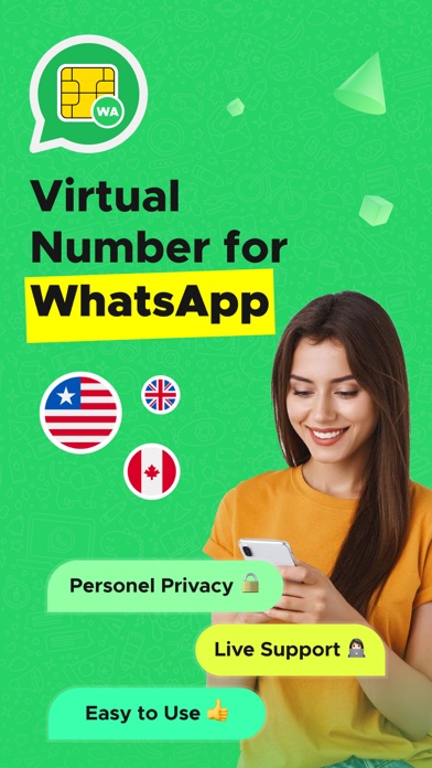 Virtual Phone Number & 2nd WA Screenshot