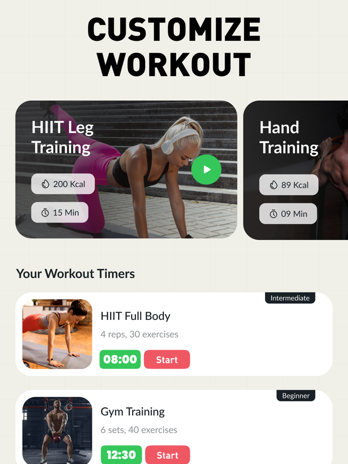HIIT • Workouts and Timer