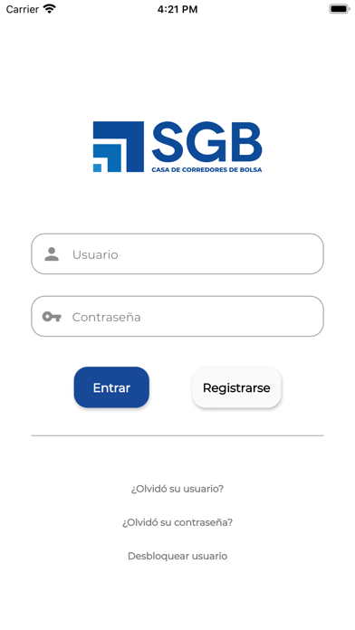 SGB Móvil Screenshot
