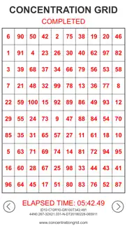 concentration grid iphone screenshot 2