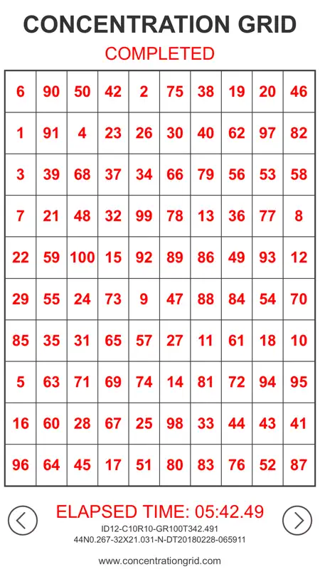 Concentration Grid screenshot 2 of 10