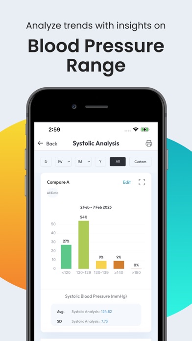 Blood Pressure App SmartBP Screenshot