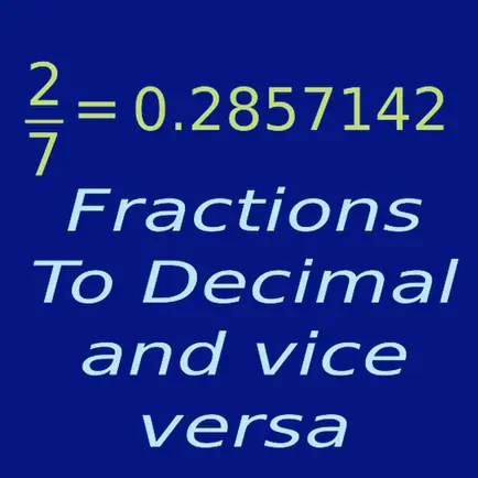 Fractions/Decimals/Fractions Cheats