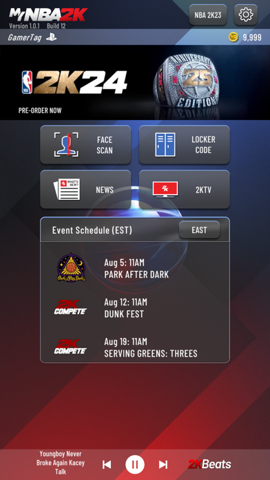 MyNBA 2K Companion App Screenshot