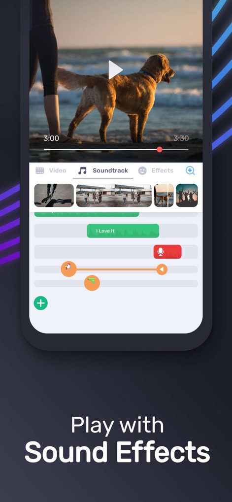 Video Maker with Music Editor - Advanced Audio Controls